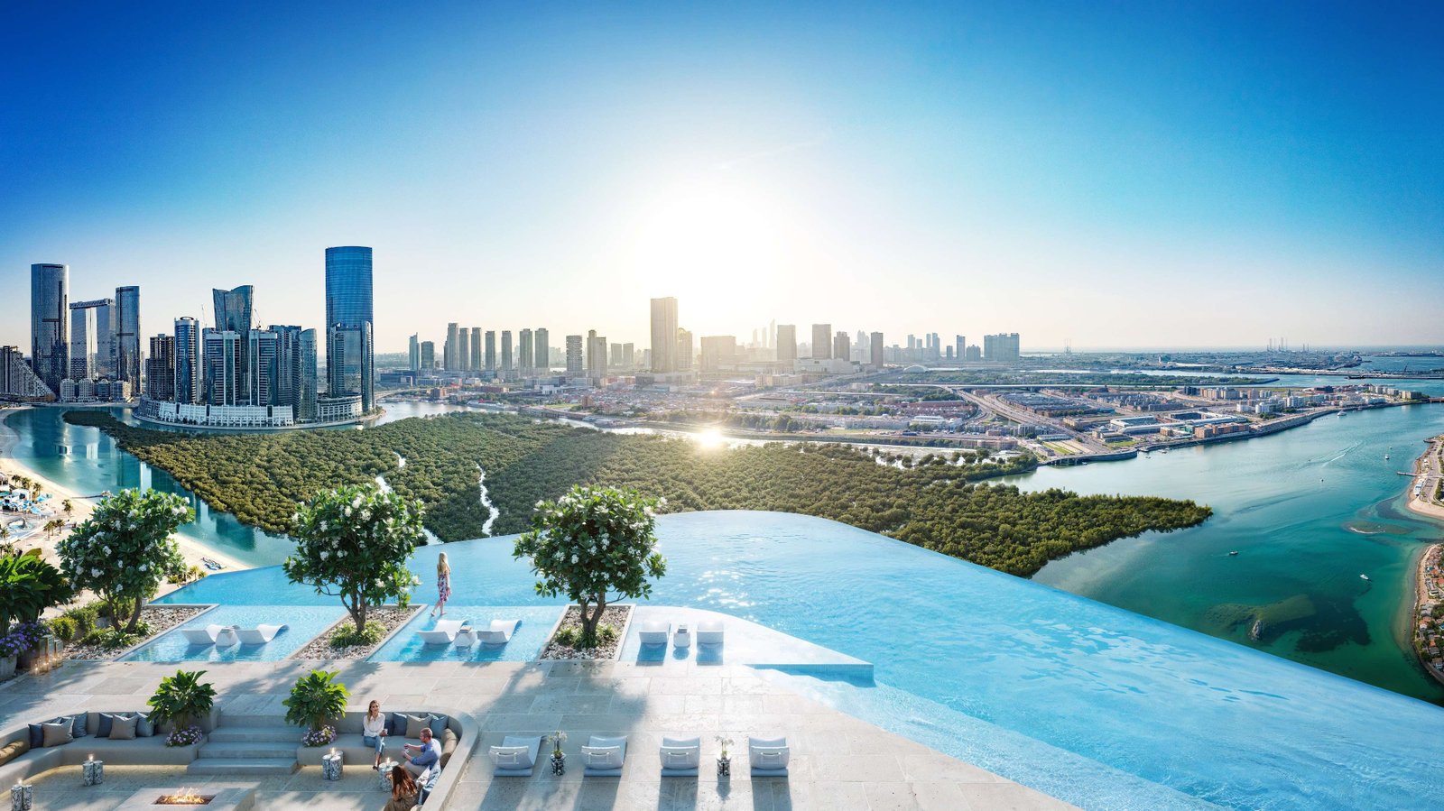 Rivage by Deyaar Properties on Al Reem Island, Abu Dhabi showcasing luxury waterfront apartments and modern architecture.